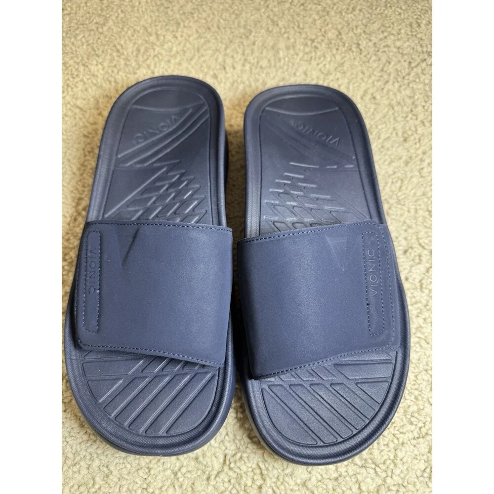 Vionic Unisex Rejuvenate Sandal Navy Blue Size Men’s US 11.5, Women’s US 13